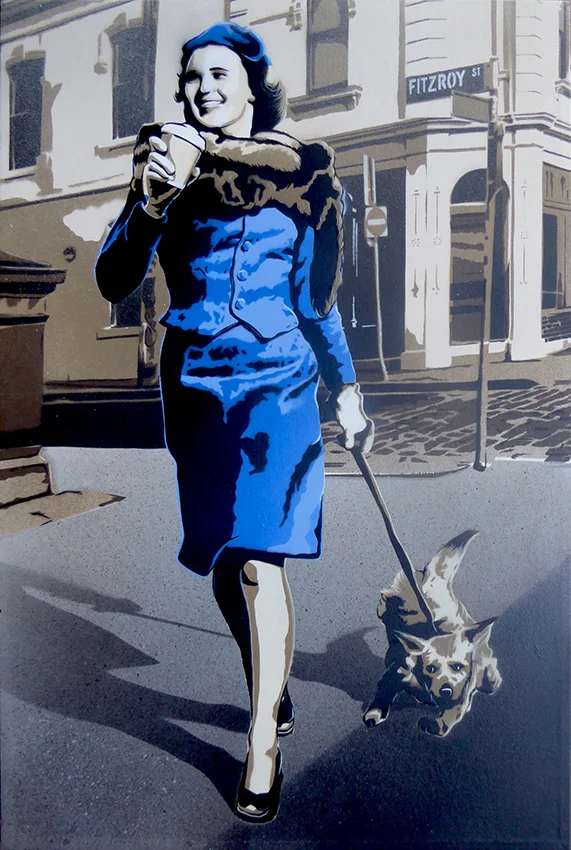 'Coffee Makes Me Fabulous' (small) 76 x 50cm SOLD