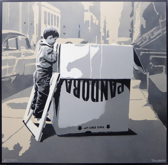 'Jack & the Box' 76 x 76cm SOLD