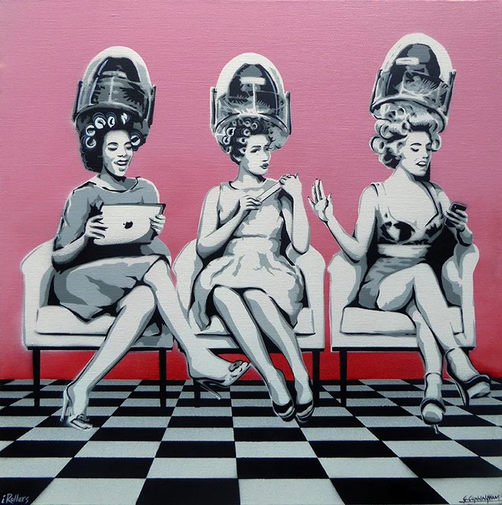 'iRollers' 76 x 76cm SOLD