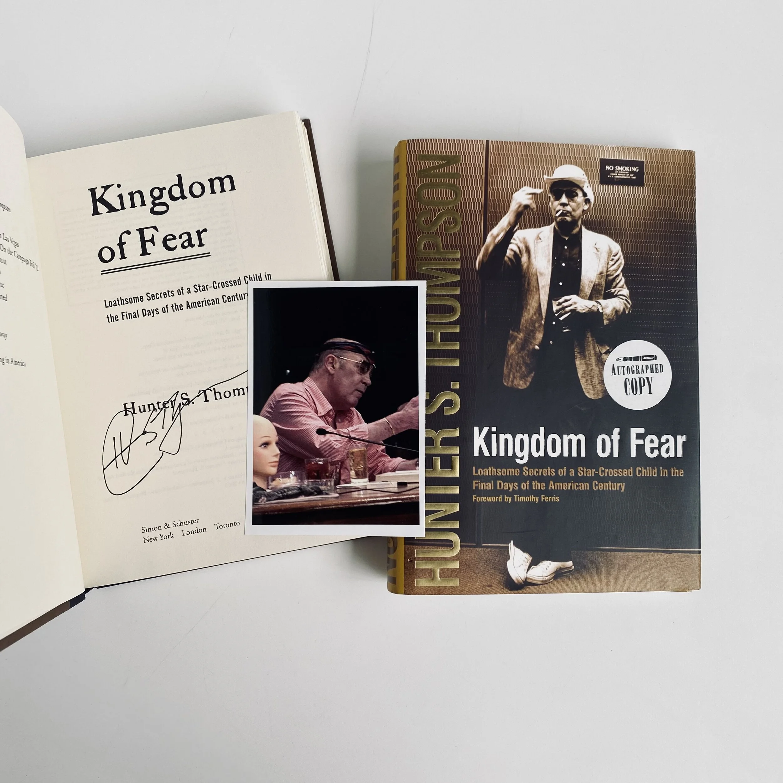 Kingdom of Fear by Hunter S. Thompson *SIGNED*