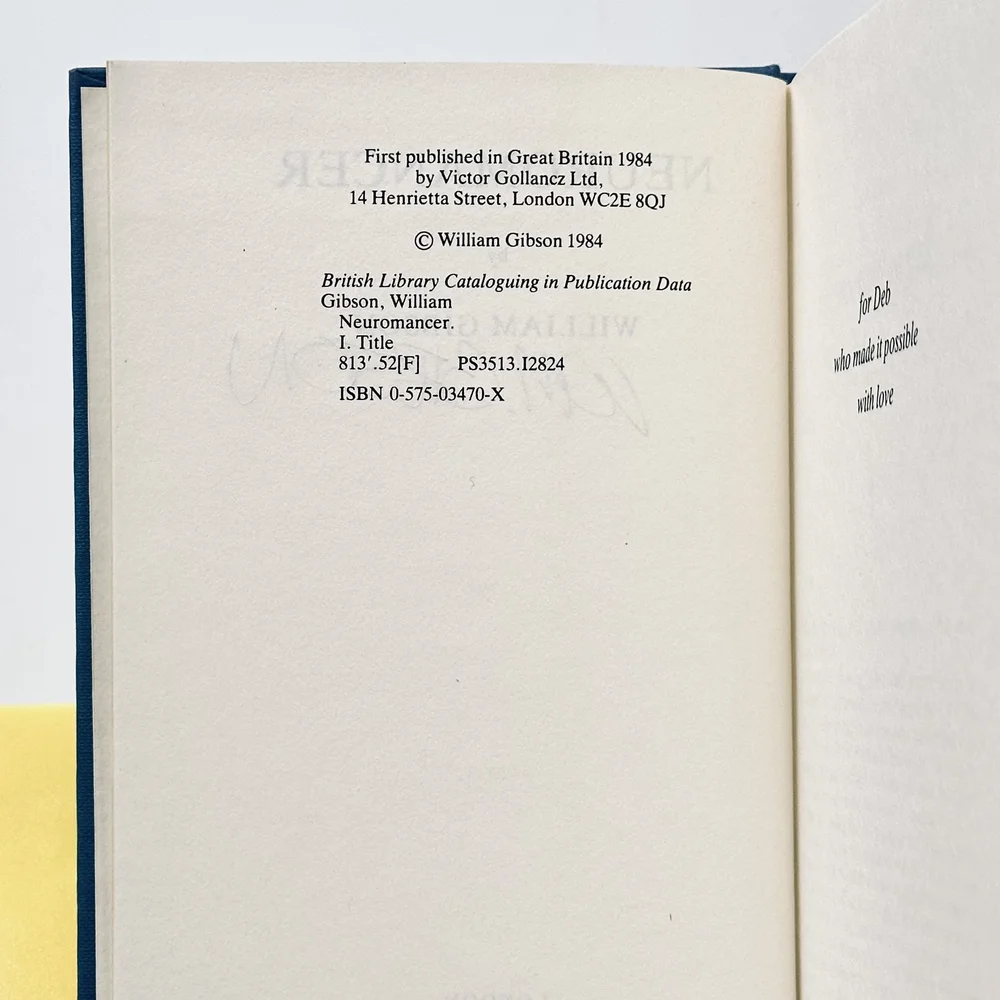 Neuromancer by William Gibson *SIGNED w/ Clamshell Case — RED FOX
