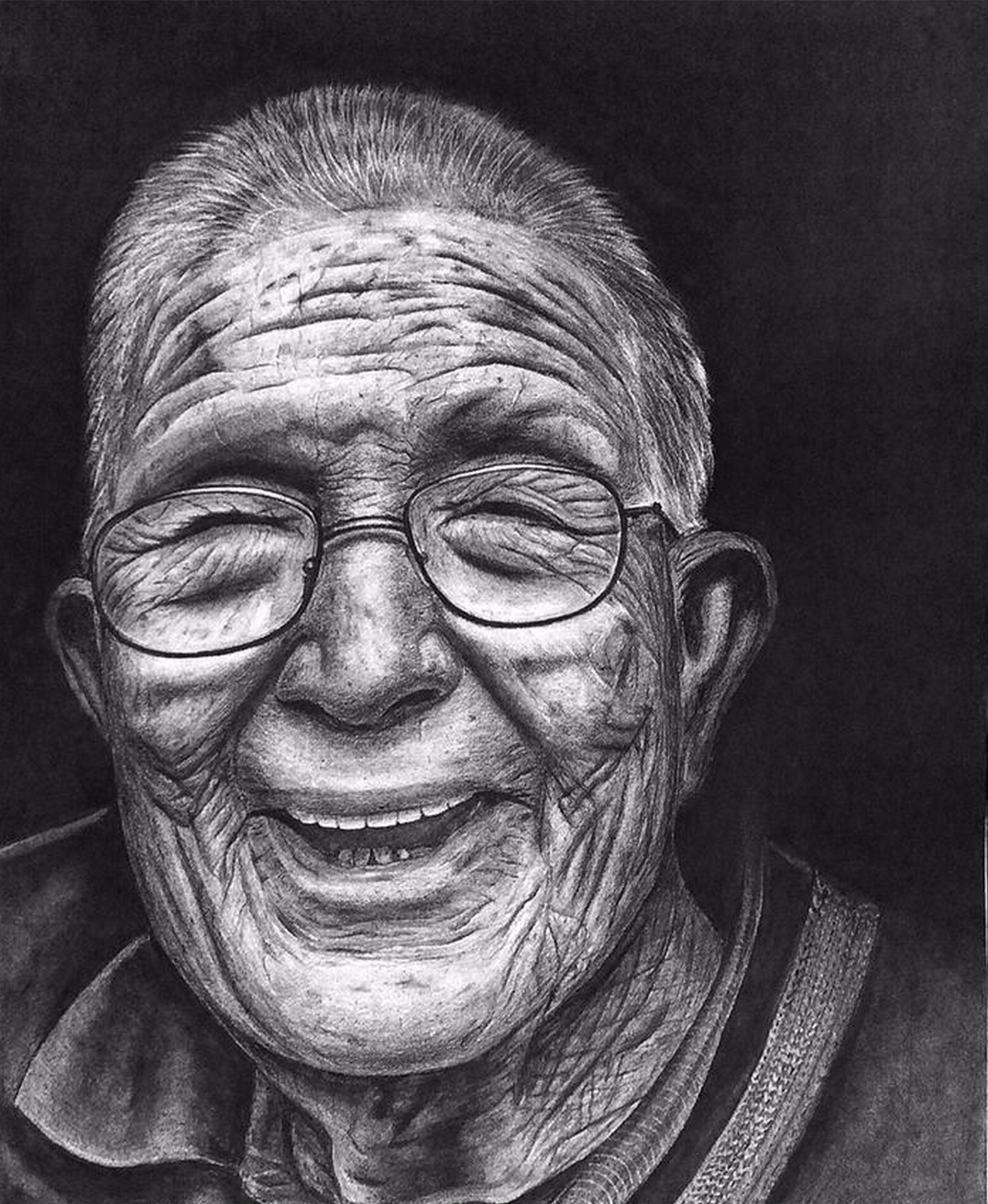 Old Man_ CharcoalDRAWING