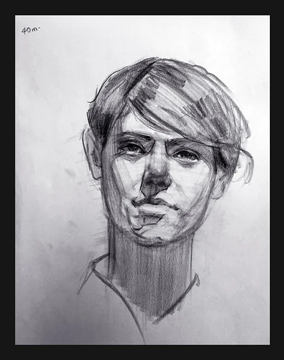 Girl_40 Mins Lifedrawing_charcoalPencil