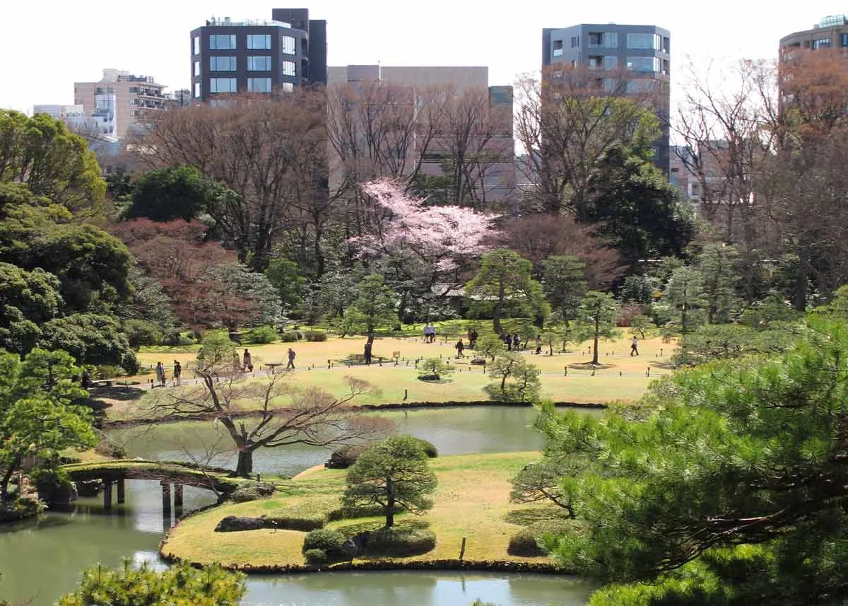 Rikugien Garden From Above