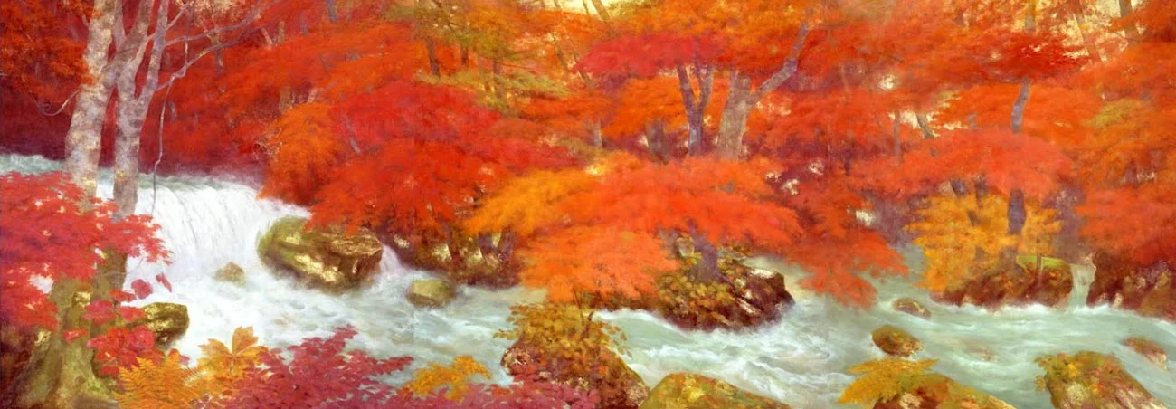© Genso Okuda, Oirase Ravine (Autumn), 1983, Yamatane Museum of Art