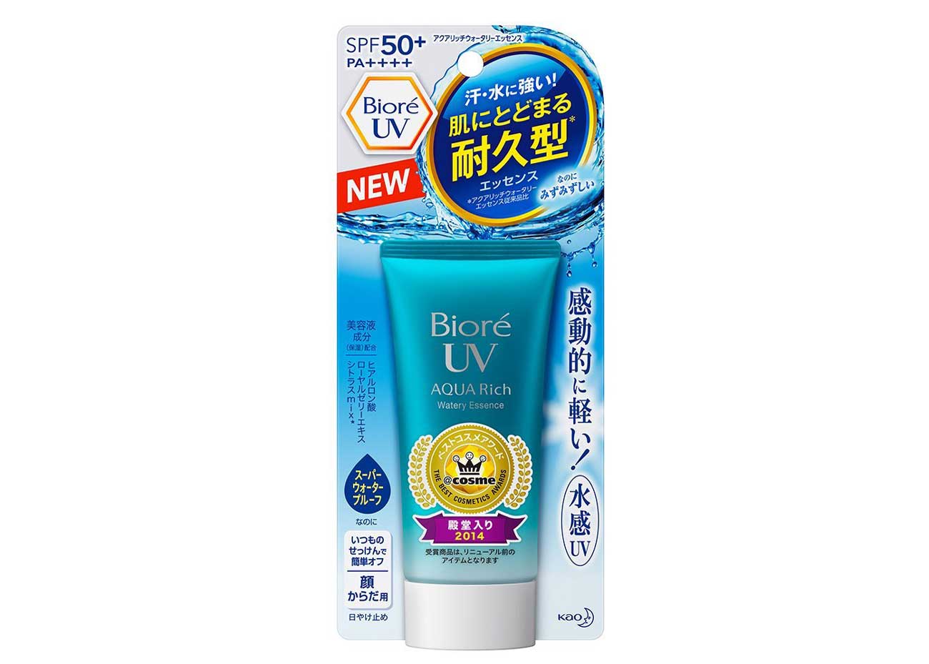Essence 50 spf. Biore эссенция UV Aqua Rich SPF 50. Биоре солнцезащитный крем SPF 50. Watery Essence by Bioré (SPF 50 + / pa++++). Солнцезащитный крем для лица японский.