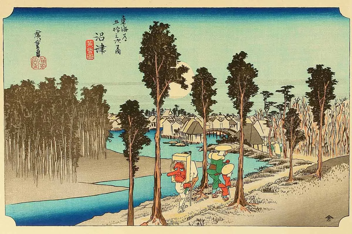 Numazu, 12th Station of the Tokaido, Utagawa Hiroshige