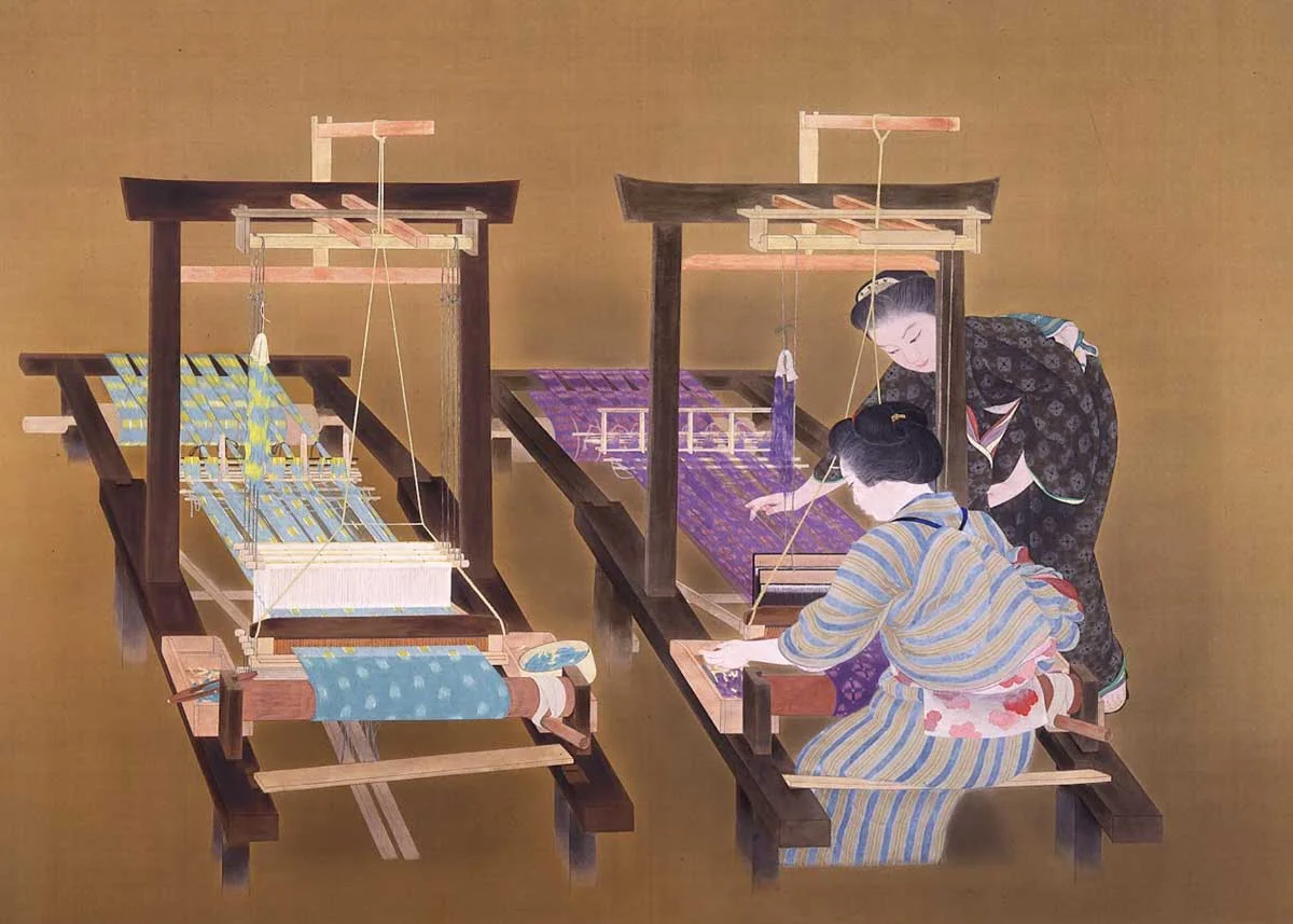 © Kokei Kobayashi, Weaving, 1926, National Museum of Modern Art, Tokyo