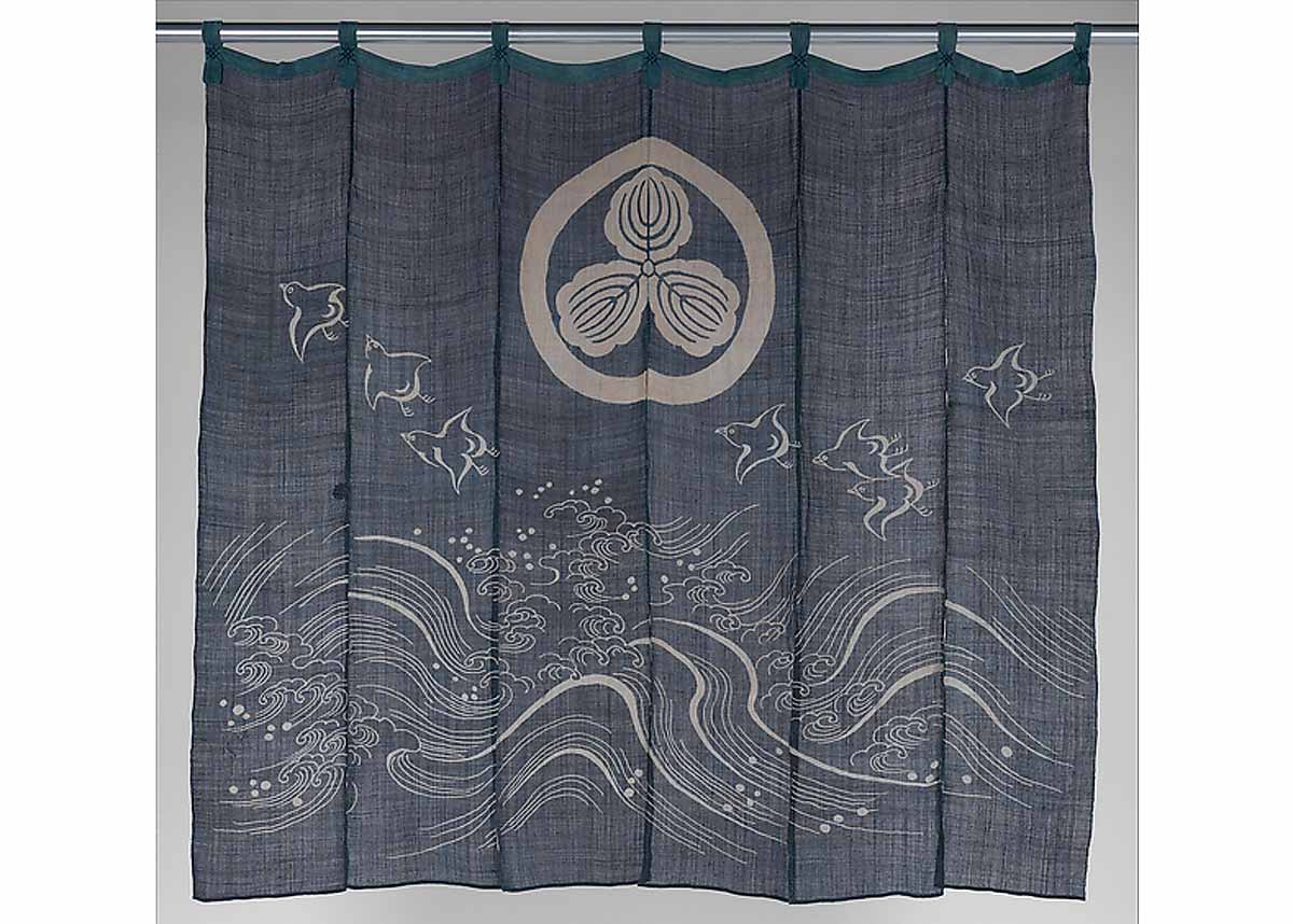 Details about   Double Noren Japanese hanging door curtain Ribbon Beige cotton 85*150cm Japan 