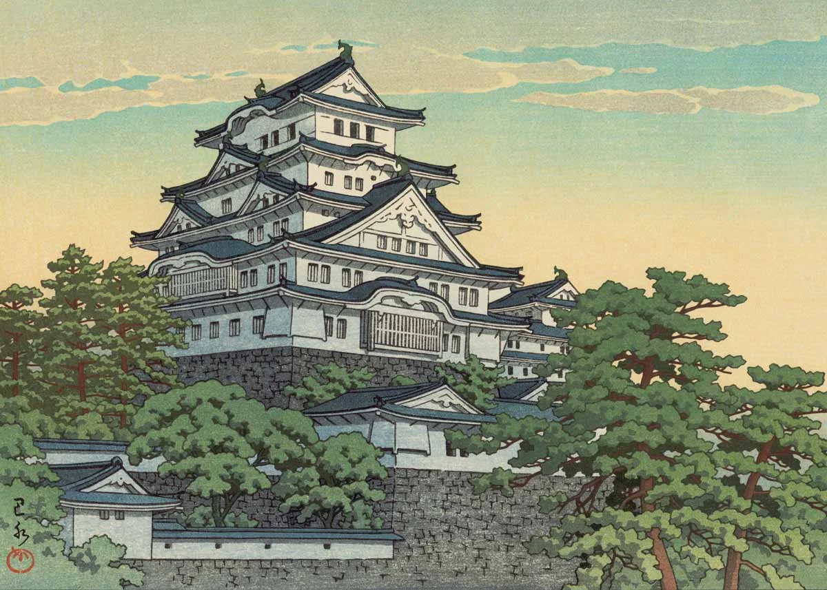 © Hasui Kawase, Himeji Castle, 1953
