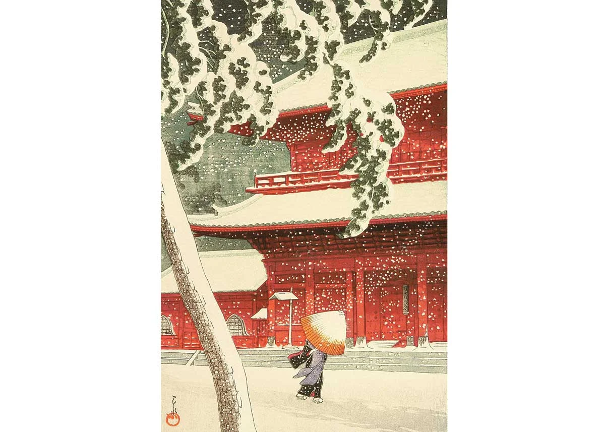 © Hasui Kawase, Shiba Zojo Temple, 1925