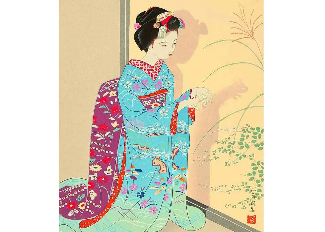 Autumn, Woodblock Print by Tomimaro Higuchi, 1946