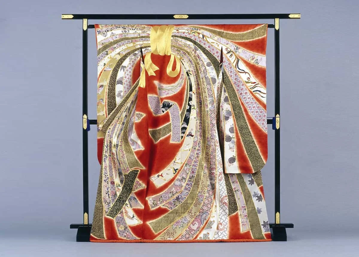© Chiso Kimono , Kyo-Yuzen Furisode Kimono