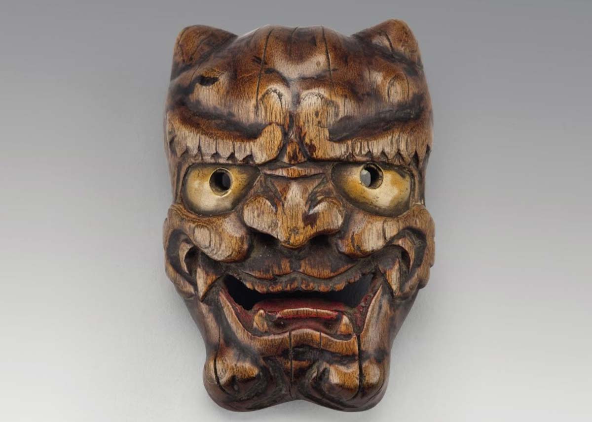 Featured image of post Japanese Wooden Demon Mask : Mask oni devil red no.