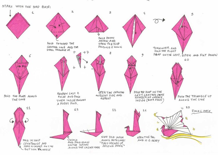 Wie macht man einen Origami-Kranich?