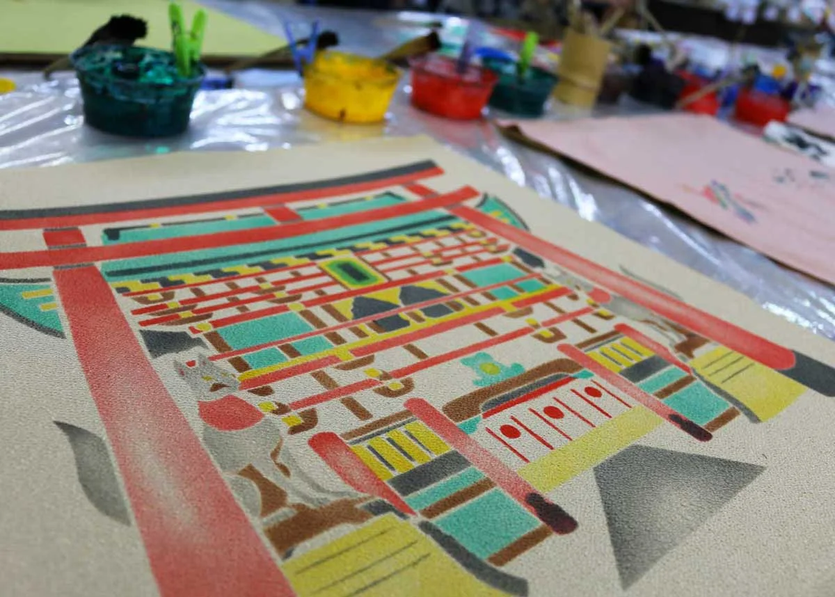 © Ryo Fujita / Creative Commons, Kyoto Yuzen Dyeing Class