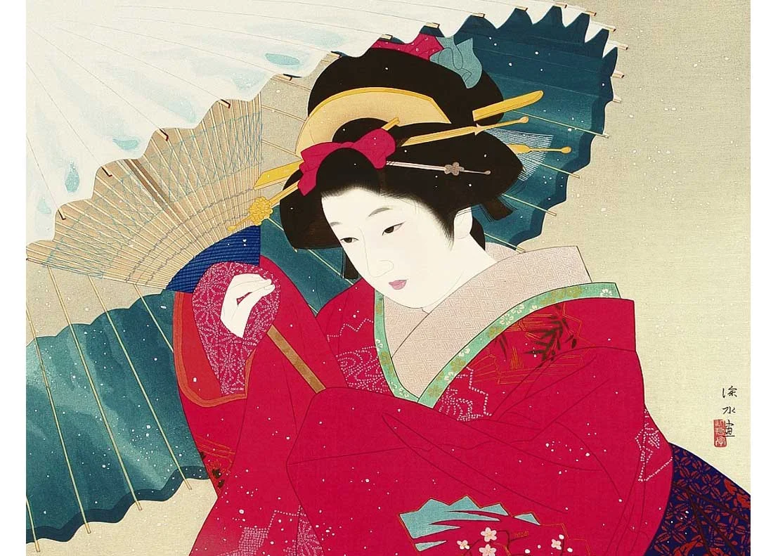 © Ito Shunsui, Snowstorm