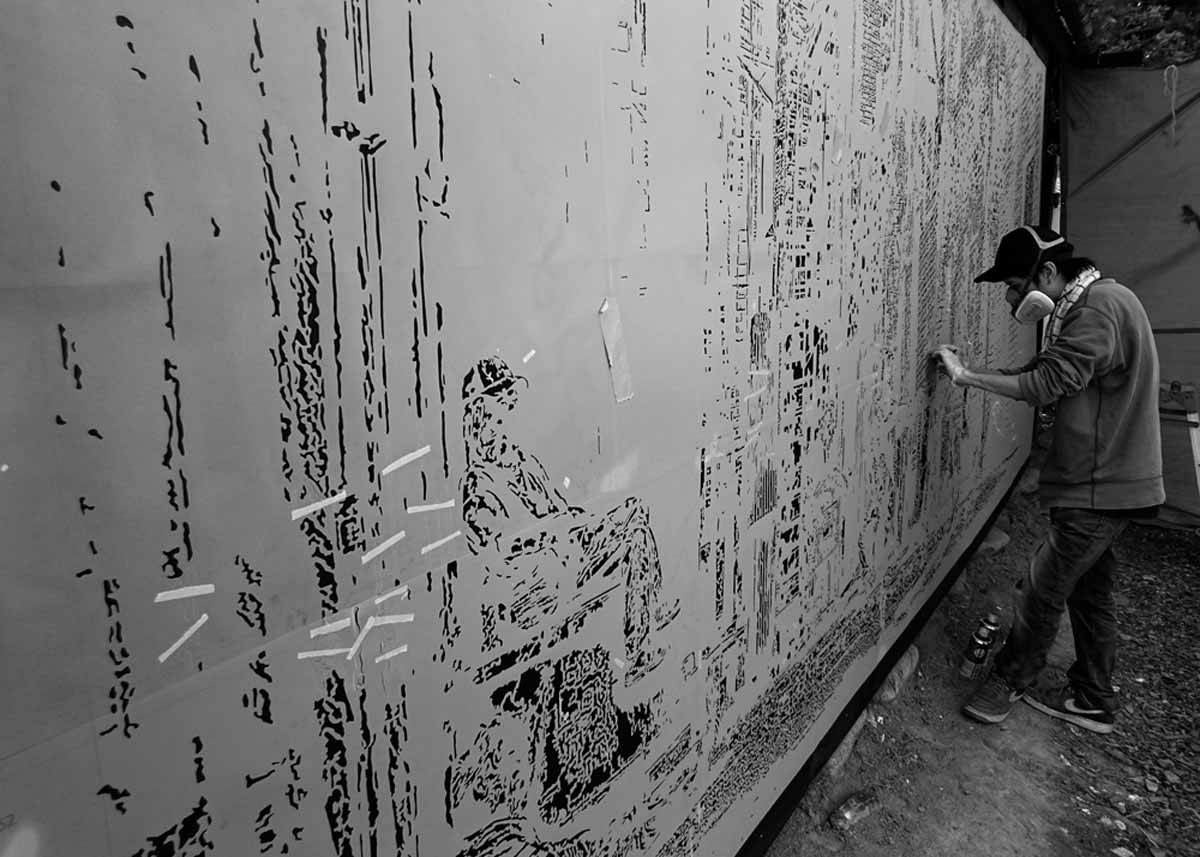 © RoamCouch, Handcutting a Wall Stencil