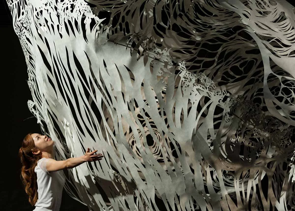 © Nahoko Kojima , Shiro Paper Cut Sculpture, 2018
