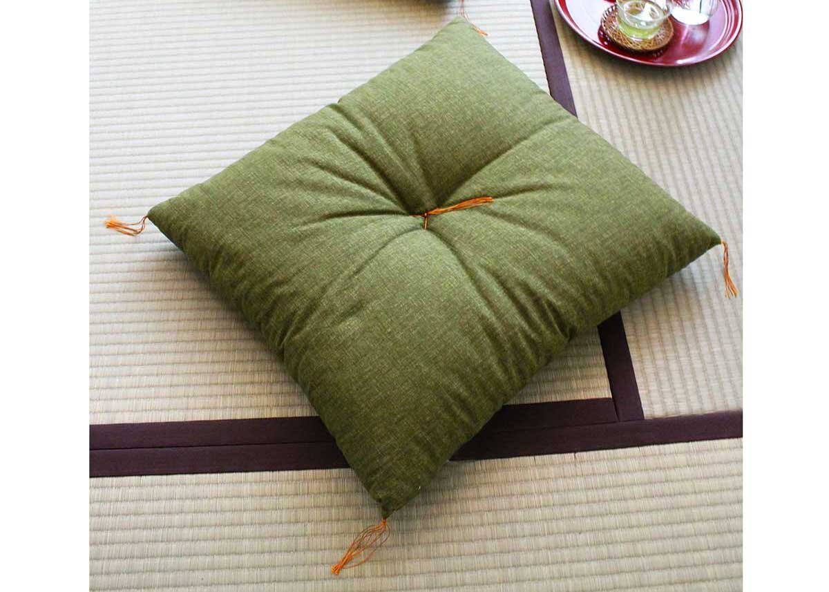 Zabuton Japanese floor cushion pillow cover Meisen Basic pattern Blue 55*59cm 