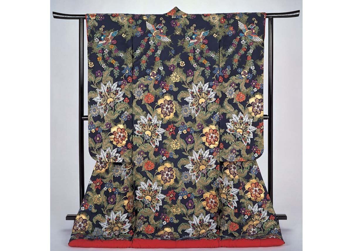 Silk Nishijin Kimono by Tatsumura Textile