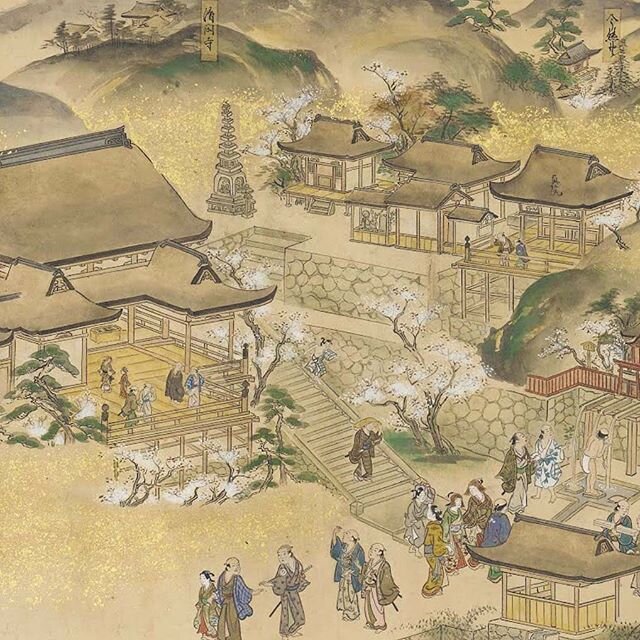 A legendary view of Kyoto: Kiyomizu-dera in the 18th century by Kawashima Shigenobu.
🔻
Check out the masterpieces of Japanese landscape painting in today&rsquo;s post, link in bio!