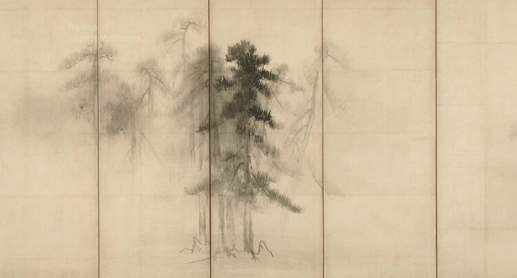 Pinienbäume von Tohaku Hasegawa