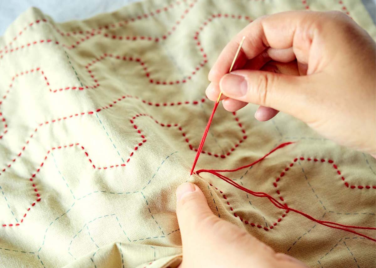 Japanese Stitching: Traditional Moyozashi Sashiko and Boro Mending