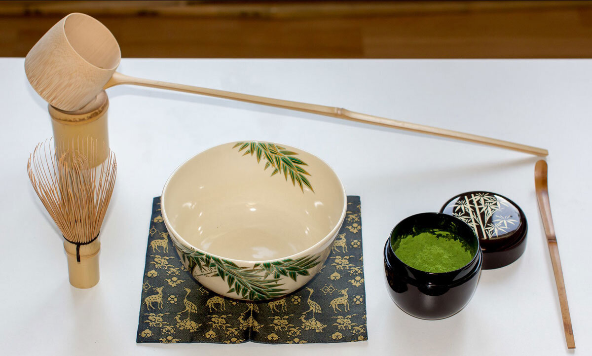 Prettyia 2pcs/set Japanese Tea Ceremony Long Handle Spoon Bamboo Water Bailer Bamboo Root Water Gourd Ladle Dipper 