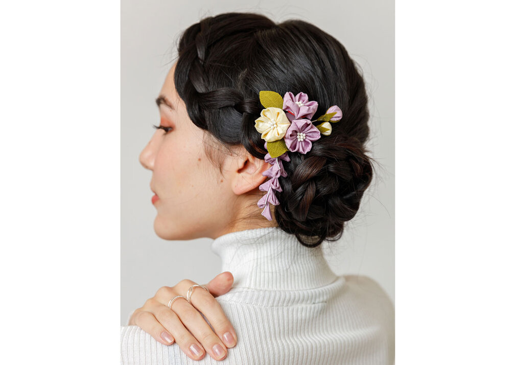 Handmade Fabric Flower Hairpins Girl Floral Hair Accessories Hair Clips Hairgirp 