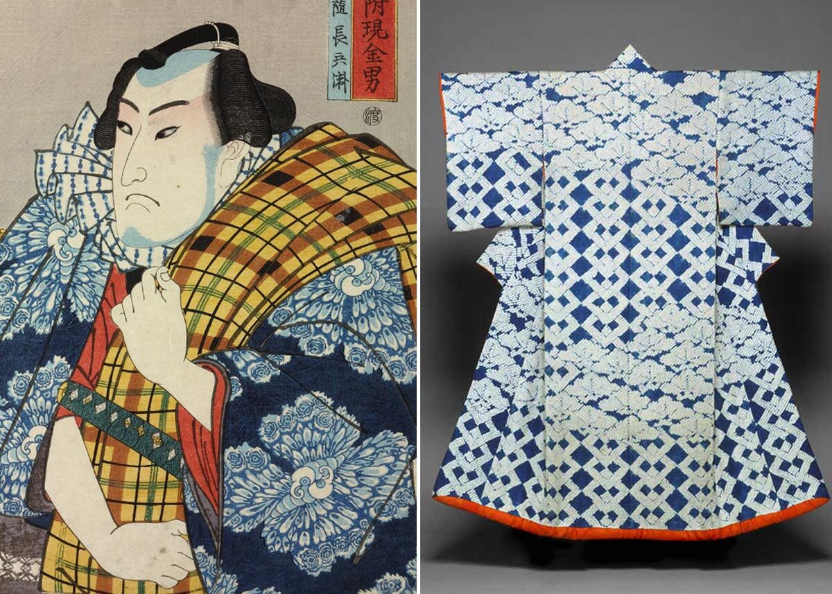 Traditional Indigo Ai Dye Fabric Garment Kimono RARE Japanese Textile Book 