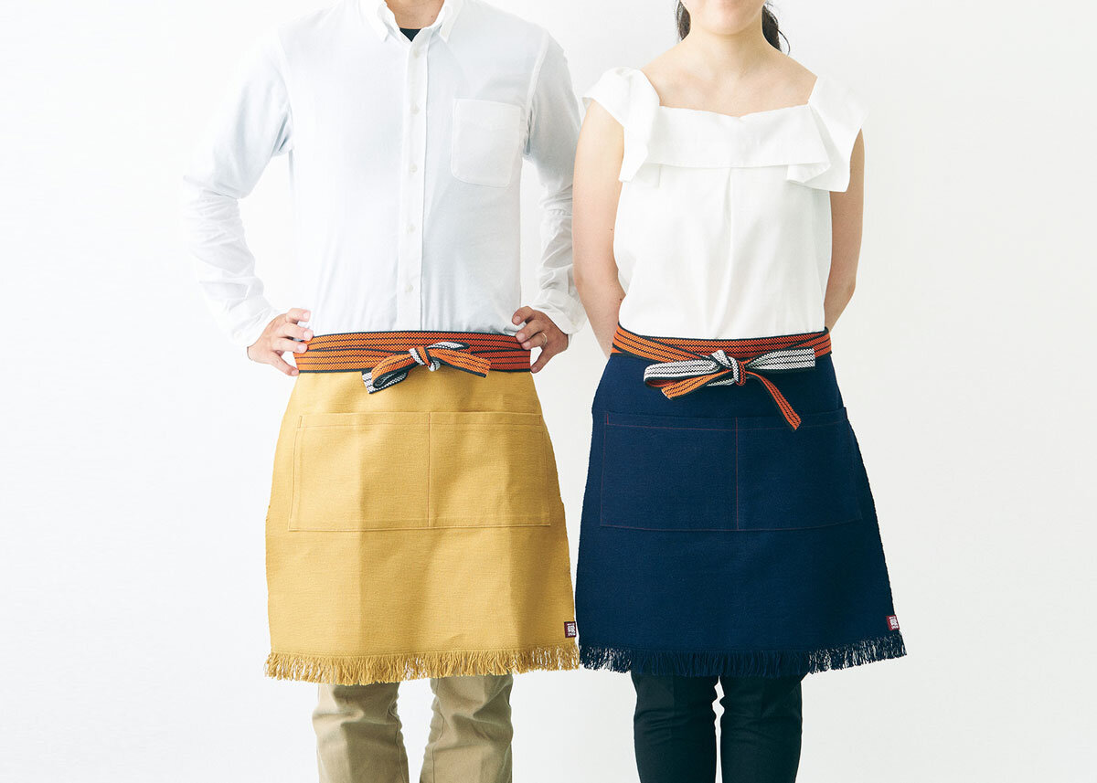 Japanese cool traditional waist apron NEW MAEKAKE BENKYO Study 