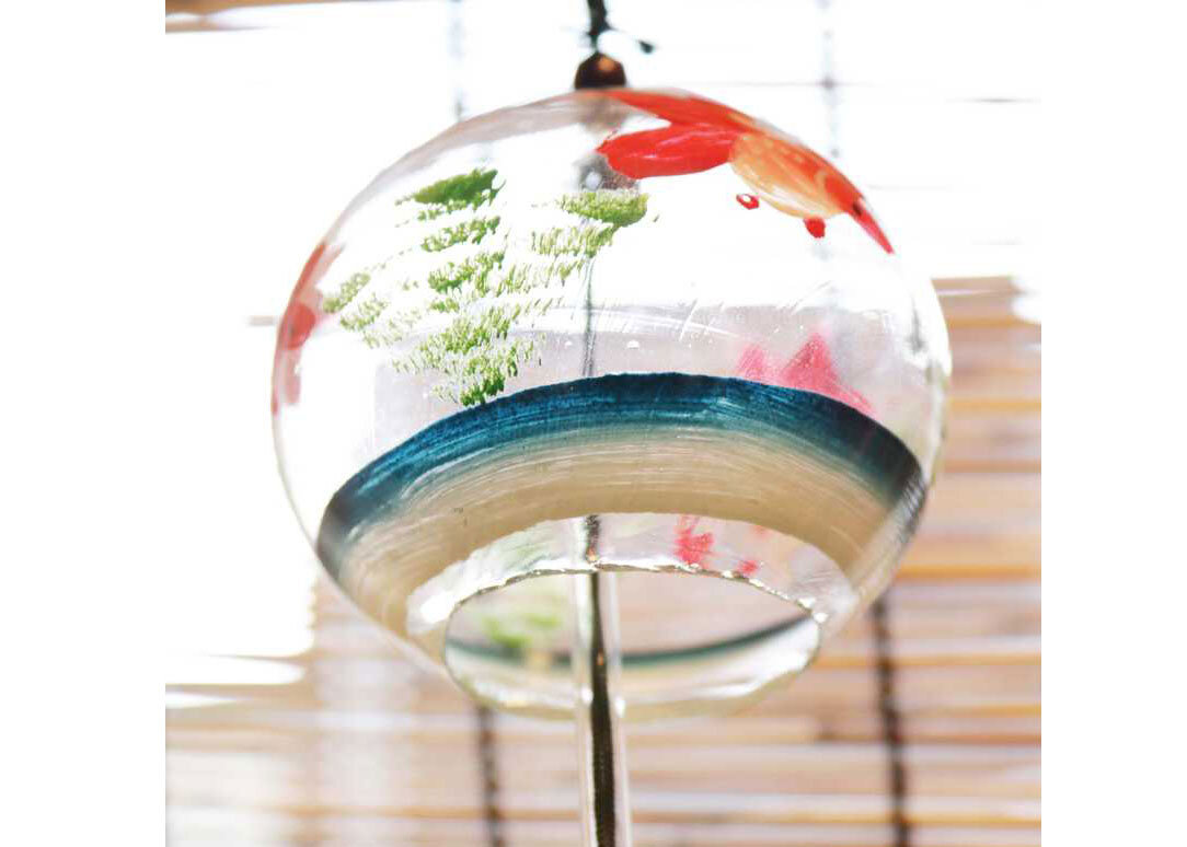 Japanese traditional Wind chime FURIN EDO GLASS made in japan DragonflySHINOHARA 