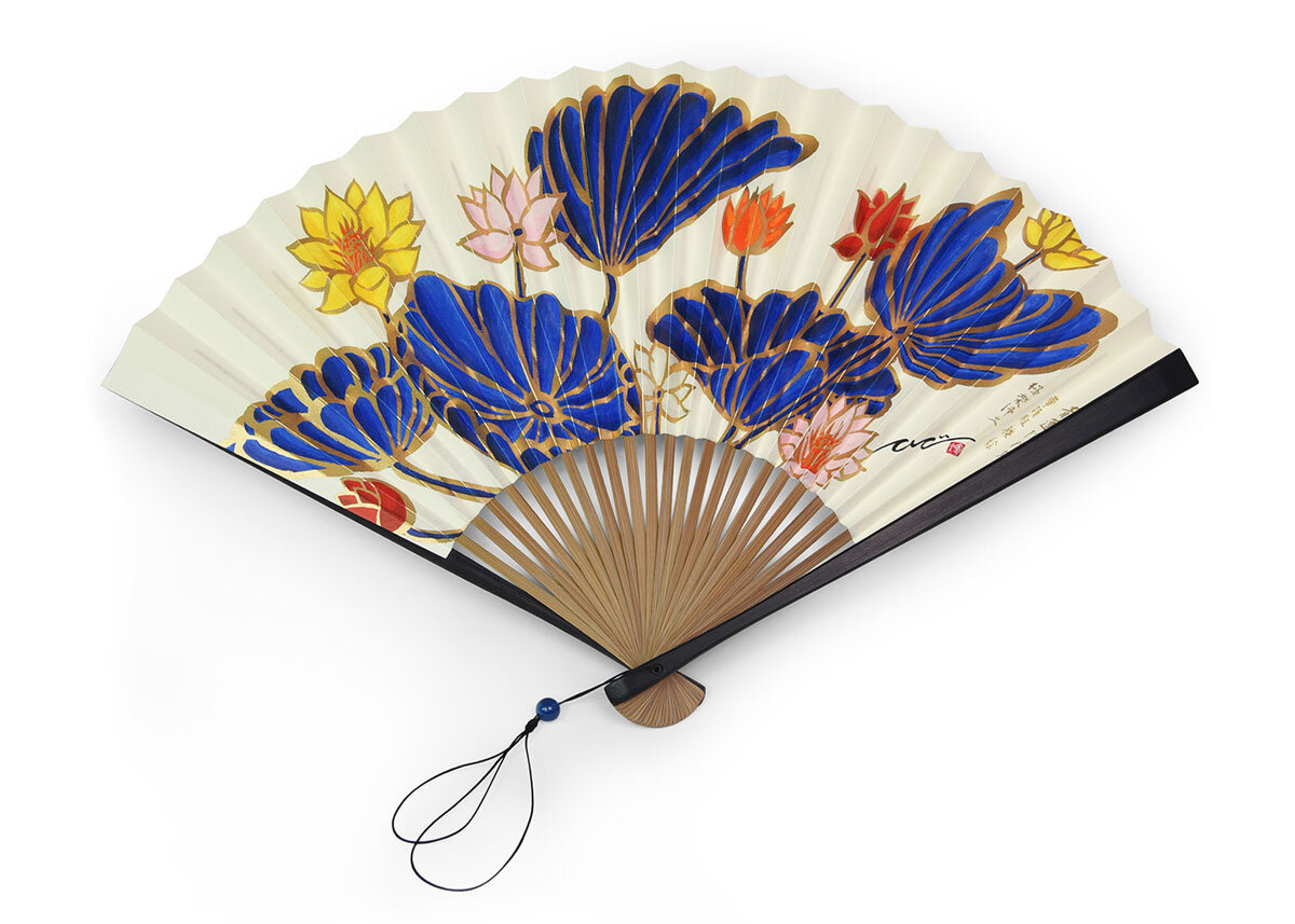 Wooden Folding Hand Fan Practical Creative Plum Supplies Handheld Fan for Summer 