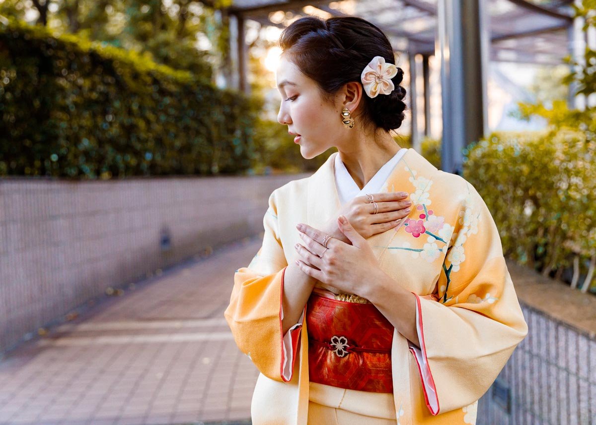 Japanese Kanzashi Kimono Traditional Hairpin hair pin stick ball flower Japan 