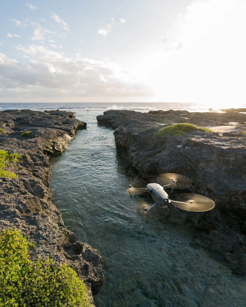 Checking waterways with the Mavic Pro. Image credit @geoffreidnz