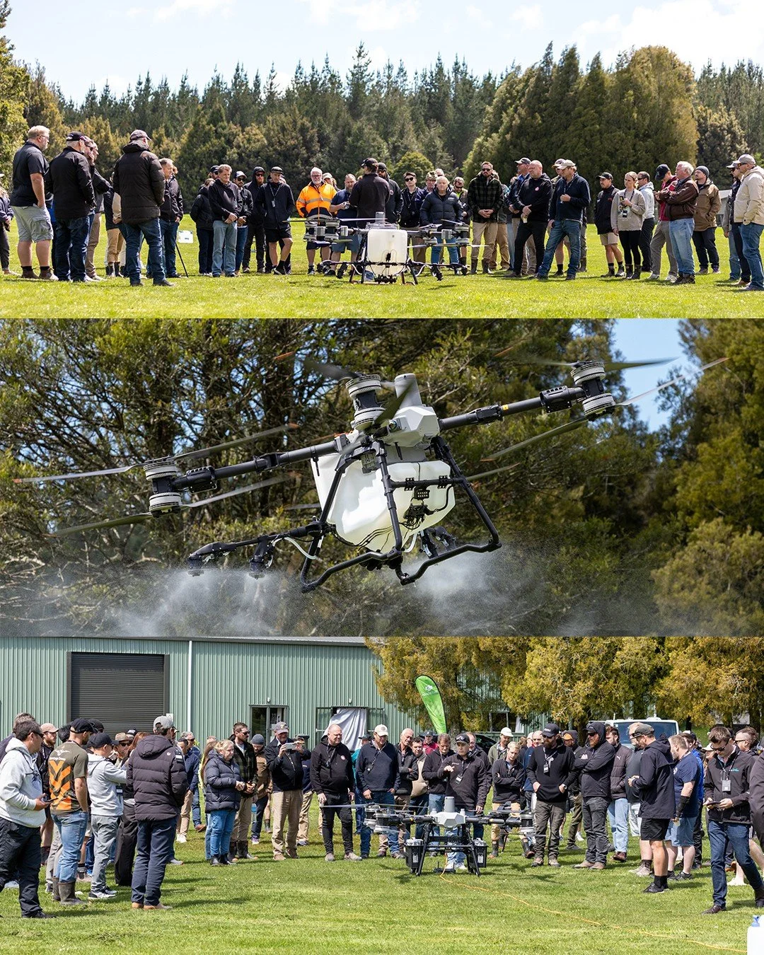 A big thanks to everyone who joined us yesterday for our first DJI Agras T100 Demo Day in Rotorua. Great turnout, great energy, and plenty of excitement from current and future Agras pilots.

Awesome to see so much interest in how this technology is 