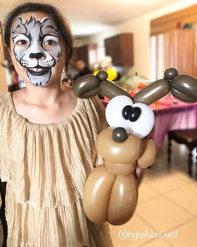 #dogfacepaint #balloondog