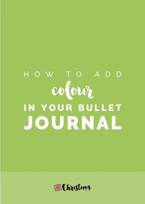 How to add colour in your bullet journal