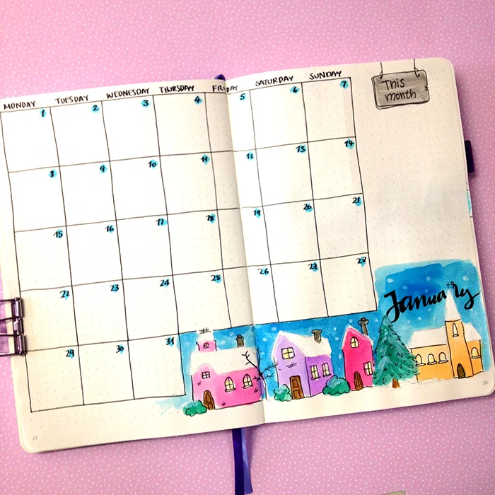 Plan With Me - January 2018 Bullet Journal Setup