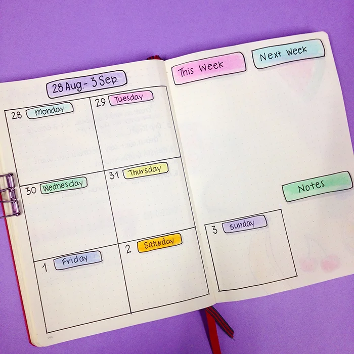 Weekly Spread - Bullet Journal