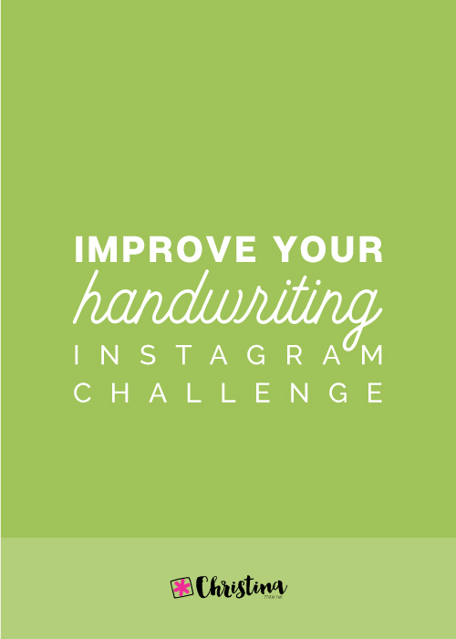 Improve Your Handwriting Challenge