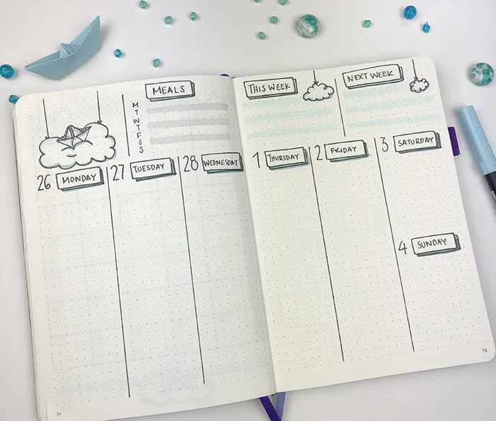 Plan With Me - Bullet Journal March Setup