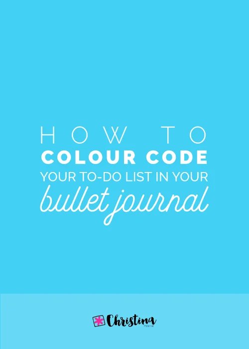 How to Colour Code your To-Do List in your Bullet Journal