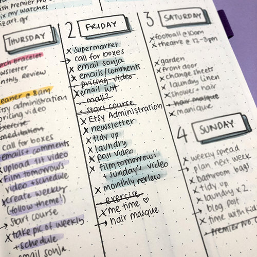 How to Colour Code your To-Do List in your Bullet Journal — Square Lime ...