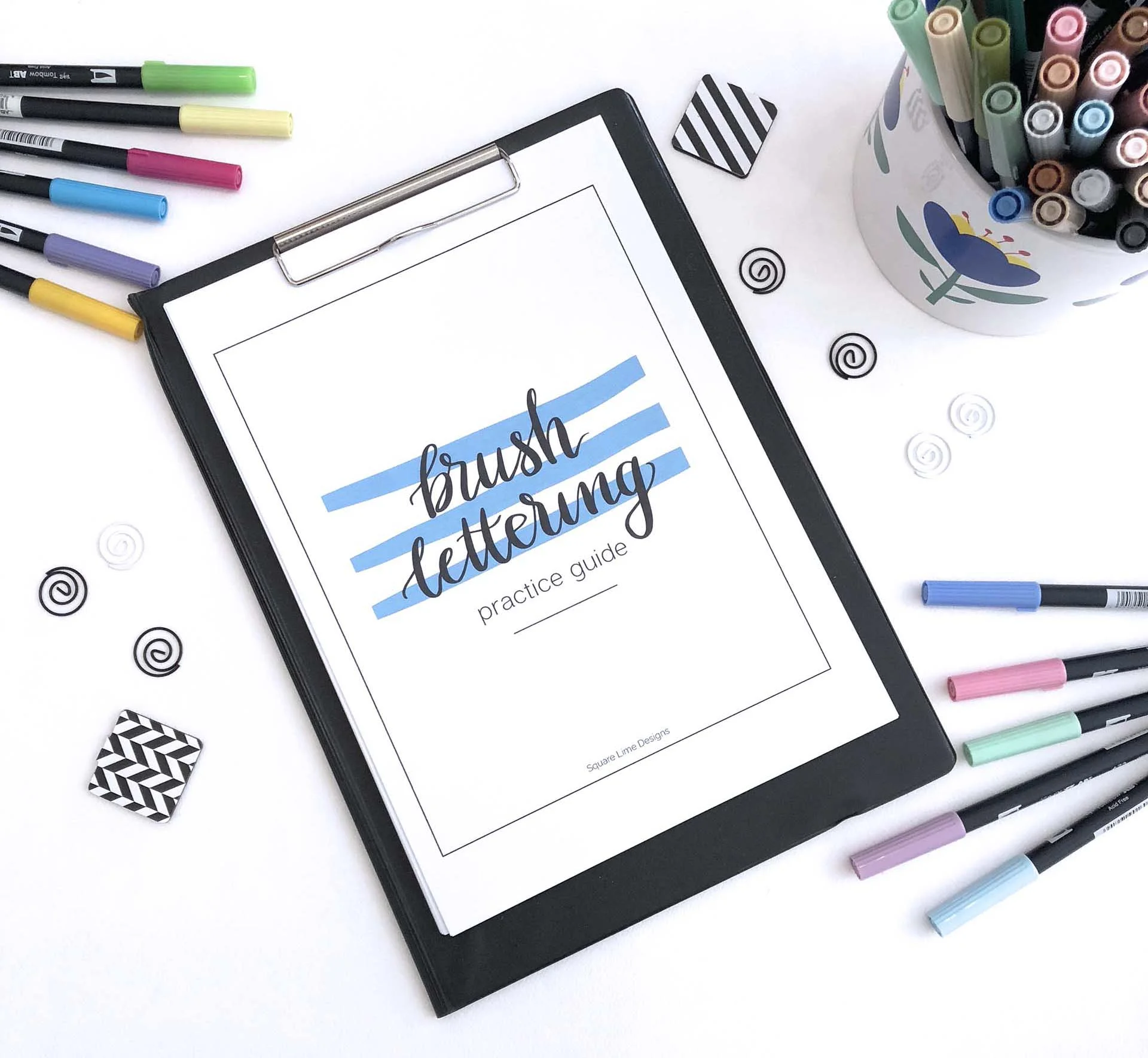 Brush Lettering for Beginners: The Basic Tools and Techniques — Square ...