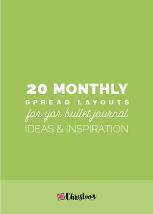 20 Monthly Spread Layouts for your Bullet Journal - Ideas and ...