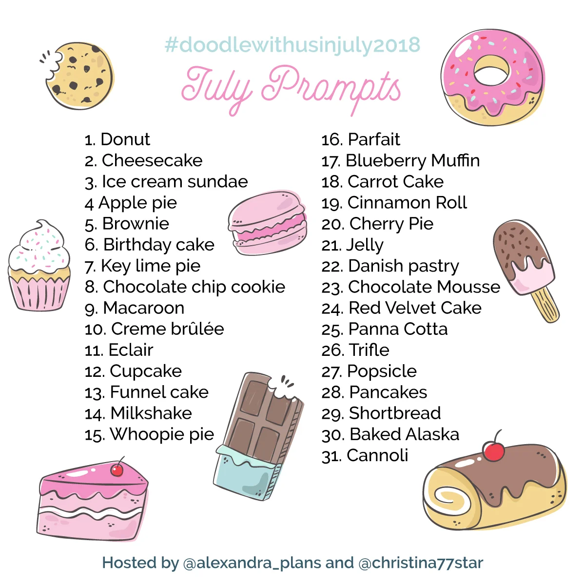 Doodle With Us Instagram Challenge - July 2018