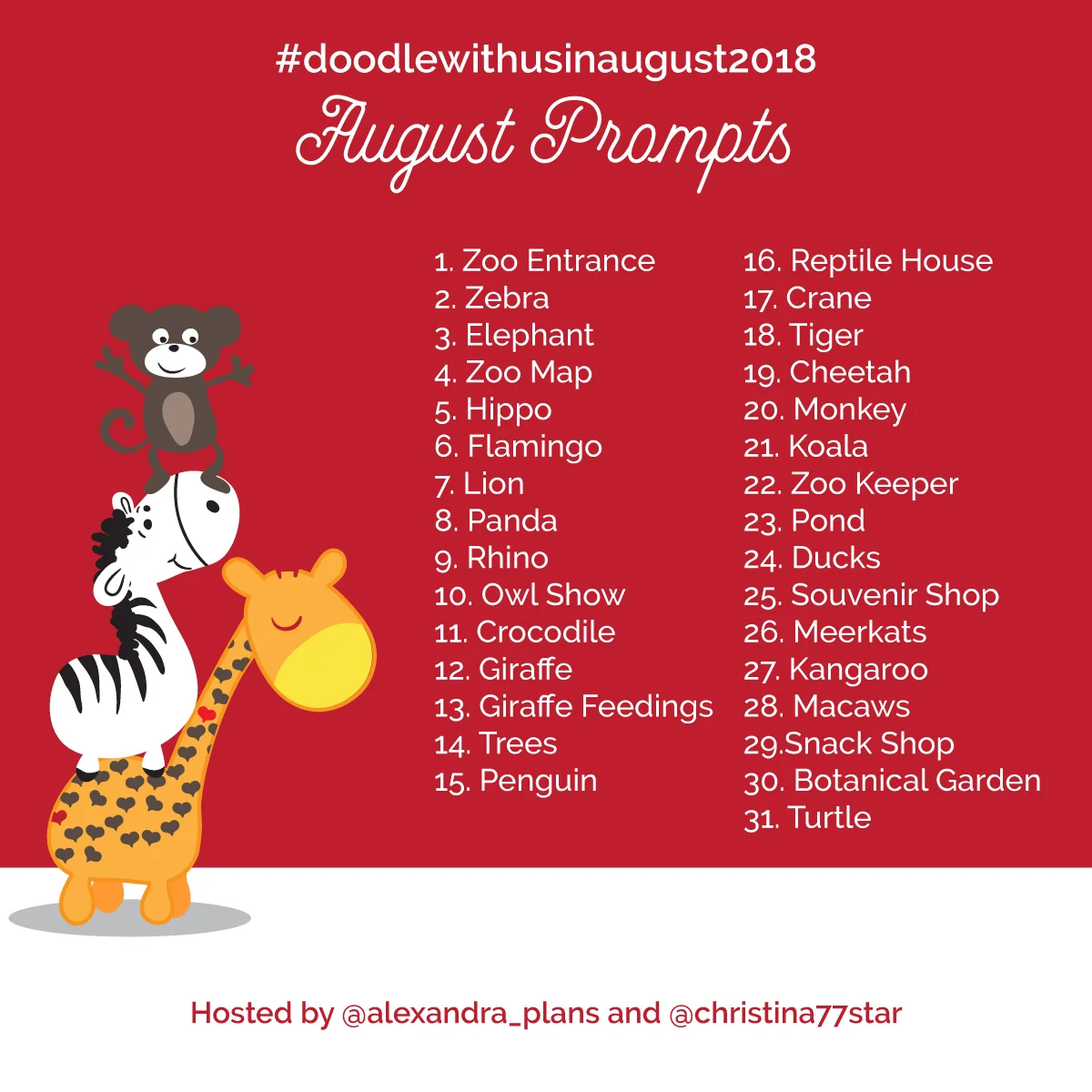 Doodle With Us Instagram Challenge - August 2018
