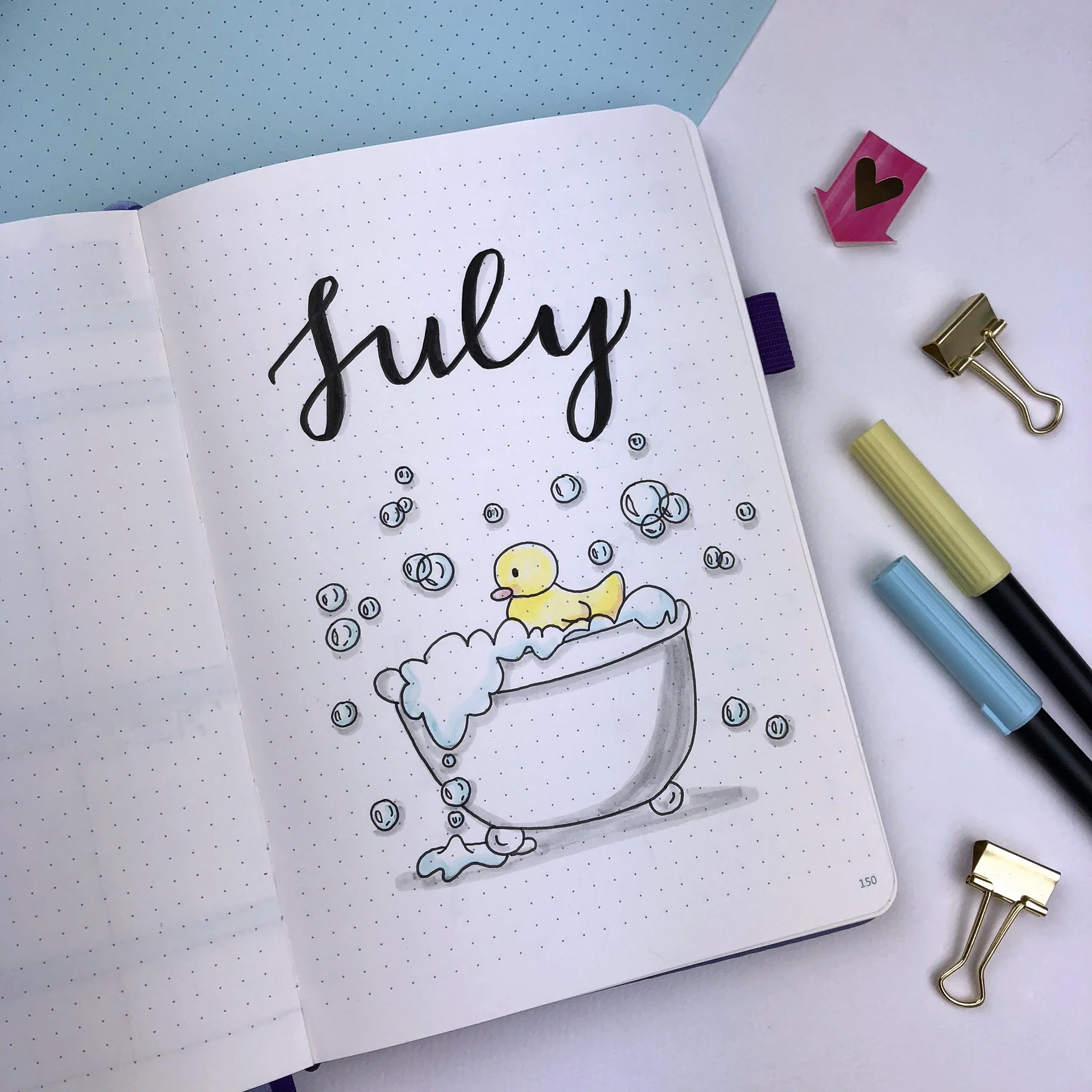 Plan With Me - My July Set Up in my Bullet Journal + Video